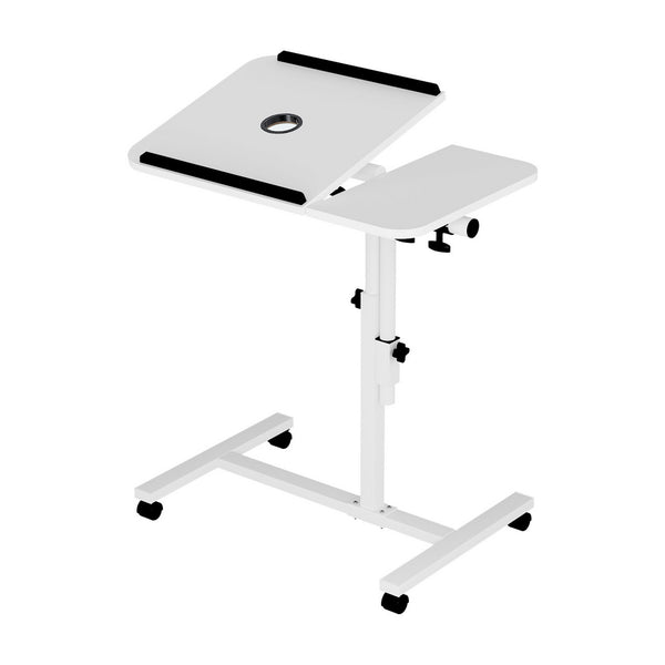 Artiss Laptop Desk Table Fan Cooling White 60CM