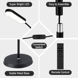 Artiss LED Floor Lamp with Remote Control & 4 Color Temperature Reading Living Room Bedroom Office