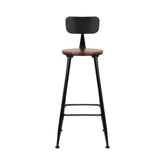 Artiss 2x Bar Stools Vintage Metal Chairs