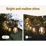 46m Festoon Lights Christmas Fairy String Lights Outdoor Party Garden Decor
