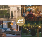 55m Festoon Lights Christmas Fairy String Lights Outdoor Party Garden Decor