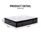 Giselle Bedding 34cm Mattress 9 Zone Latex Foam Queen