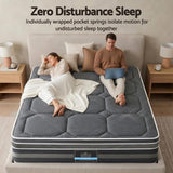 Giselle Mattress 35cm Hybrid Pocket Spring Euro Top Double