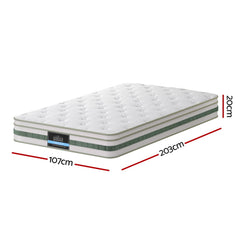 20cm Giselle Mattress King Single Green Tea Mattresses