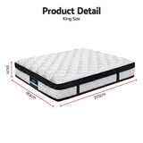Giselle Bedding 31cm Mattress Euro Top King