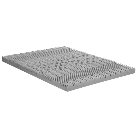 Giselle Bedding 8cm Memory Foam Mattress Topper 7-Zone Graphite King