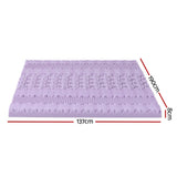 Giselle 8cm Memory Foam Mattress Topper Lavender Infused Bamboo Cover 7-Zone Double
