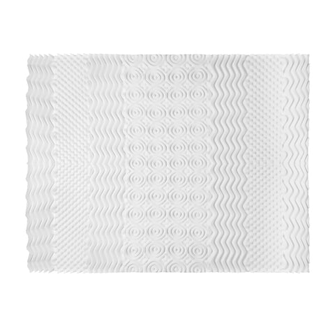 Giselle Bedding Memory Foam Mattress Topper 7-Zone Airflow Pad 8cm Double White