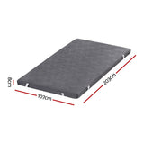 Giselle 8cm Memory Foam Mattress Topper Gel Dual Layer Foam Bamboo King Single