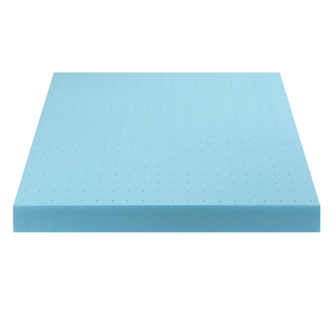 Giselle 12cm Memory Foam Mattress Topper Ventilated Cool Gel Bamboo Cover Queen