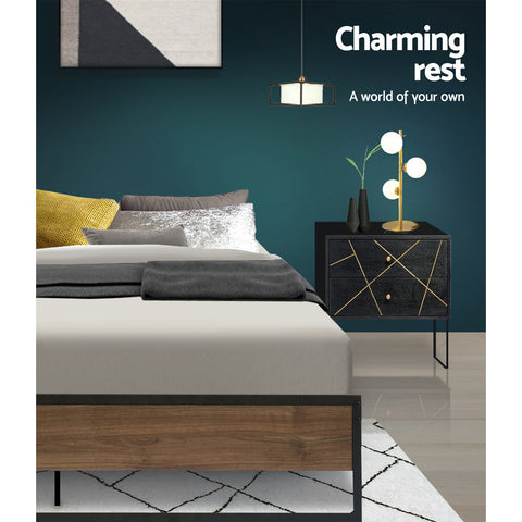 Artiss Bed Frame Metal Bed Frame Bed Base OSLO - Double