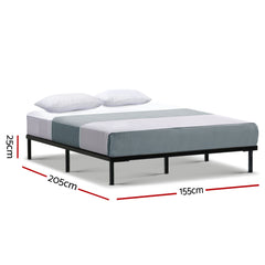 Artiss Bed Frame Queen Size Metal Bed Frame TED