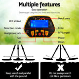Metal Detector 180MM Deep Sensitive Water Resistant Pinpointer Treasure Hunter Yellow