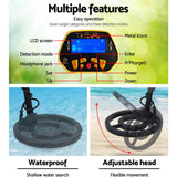 Metal Detector 180MM Deep Sensitive Water Resistant Treasure Hunter Gold Digger Yellow