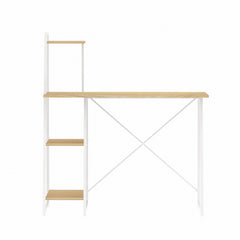 Artiss Computer Desk Bookshelf Storage Oak 100CM