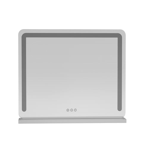 Embellir Makeup Mirror 60x50cm Hollywood Vanity with LED Light Tabletop White