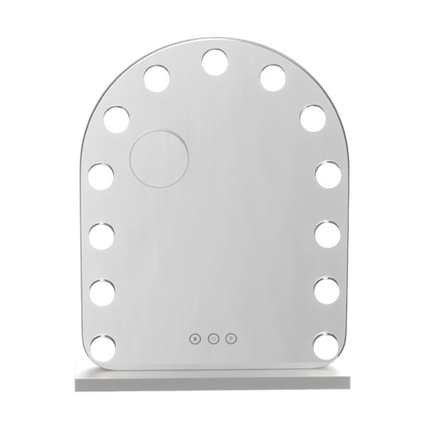 Embellir Makeup Mirror 40x50cm Dressing Vanity LED Bulb Light with 5x Magnification White Arch