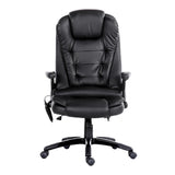Artiss 8 Point Massage Office Chair Heated Seat Recliner PU Black