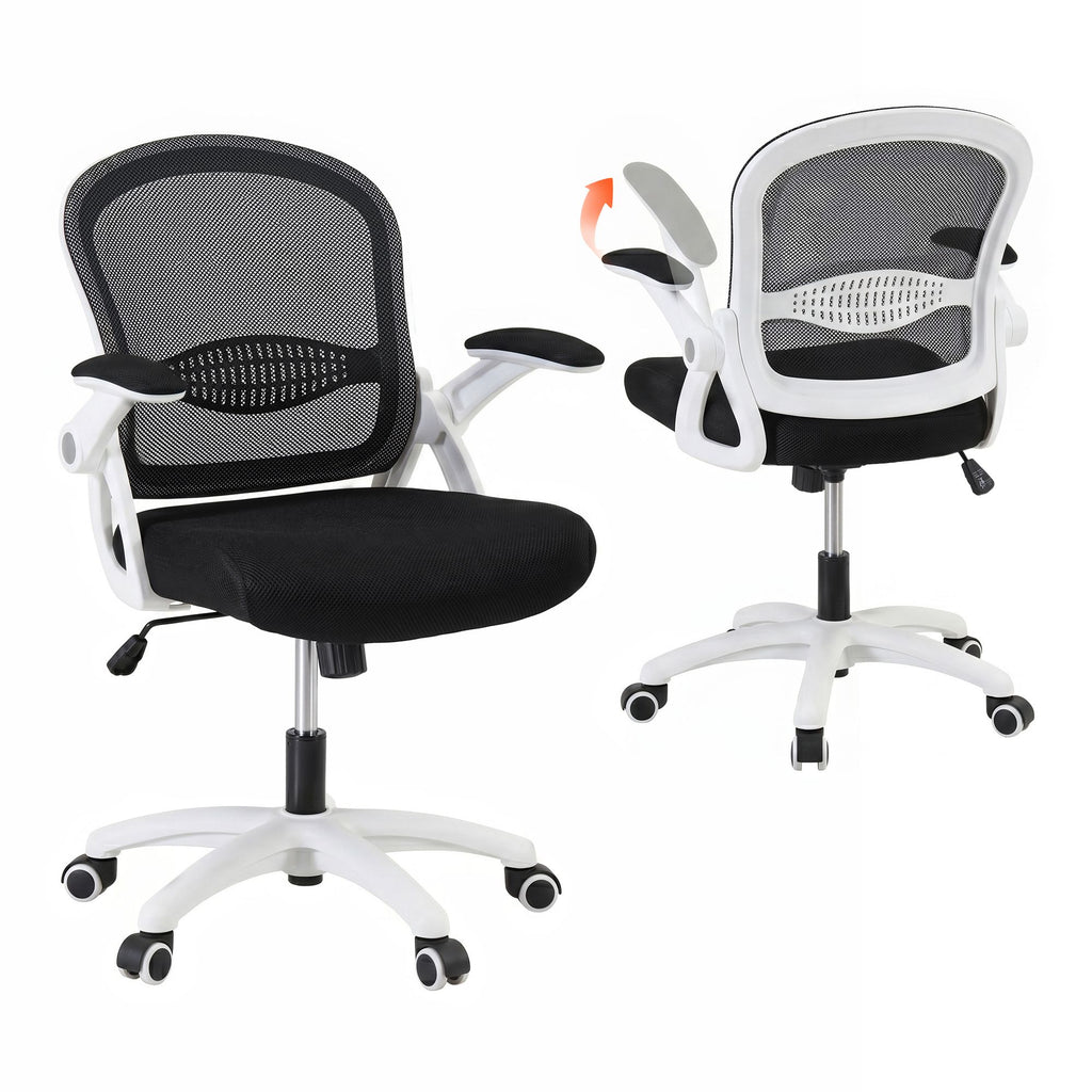 Artiss Mesh Office Chair Mid Back Black