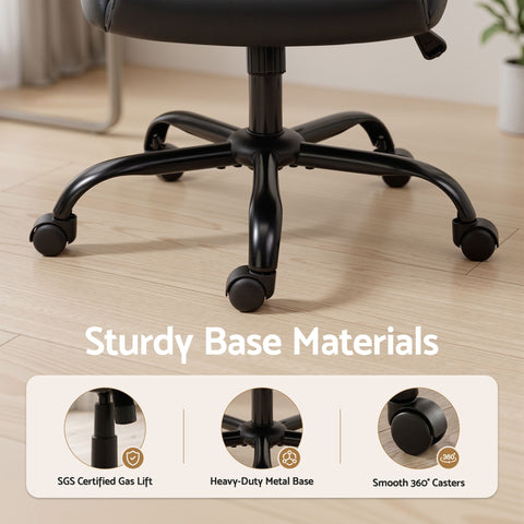 Artiss Executive Office Chair Mid Back Black