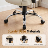 Artiss Executive Office Chair Leather Tilt Beige