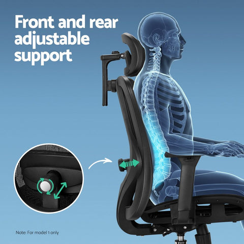 Artiss Ergonomic Office Chair Recline Black