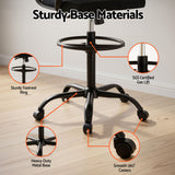 Artiss Office Chair Drafting Chairs Stool Computer Desk Studios Mesh Black