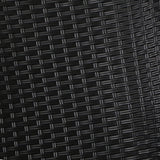 Gardeon Recliner Chairs Sun lounge Wicker Lounger Outdoor Furniture Patio Adjustable Black