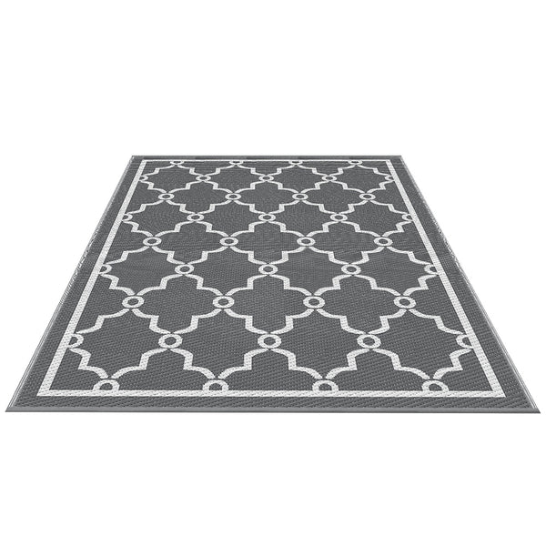 Gardeon Outdoor Rugs 152x244cm Large Carpet Reversible Area Mat PP Dual-Sided Patio Rug Maroc