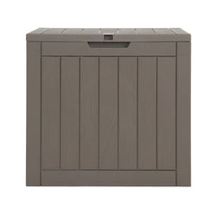 Gardeon Outdoor Storage Box 118L Container Lockable Garden Toy Tool Shed Grey