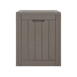 Gardeon Outdoor Storage Box 118L Container Lockable Garden Toy Tool Shed Grey