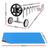 Aquabuddy Pool Cover 500 Micron 10x4m Silver Swimming Pool Solar Blanket 4m Roller