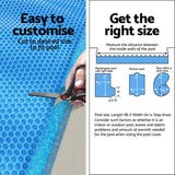 Aqua Buddy Pool Cover 600 Micron Bubble Heat Solar Blanket Blue Silver 10.5x4.2m