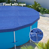 Aqua Buddy Pool Cover Fit 3.66m Round Above-ground Swimming Pool Blanket Blue