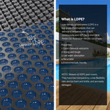 Aqua Buddy Pool Cover 600 Micron 6.5x3m w/ Roller 5.55m Swimming Pools Black Solar Blanket