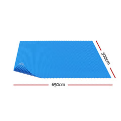 Aqua Buddy Pool Cover 600 Micron 6.5x3m Swimming Pool Solar Blanket Blue