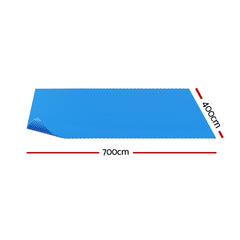 Aqua Buddy Pool Cover 600 Micron 7x4m Swimming Pool Solar Blanket Blue