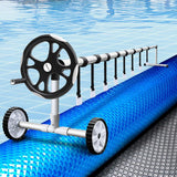 Aquabuddy Pool Cover 500 Micron 8.5x4.2m Swimming Pool Solar Blanket 5.5m Roller