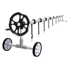 Aqua Buddy Pool Cover Roller 6.55m Adjustable Swimming Pool Solar Blanket Reel