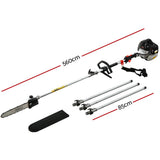 Giantz 63CC Pole Chainsaw 12in Chain Saw Petrol 5.6m Long Reach Black