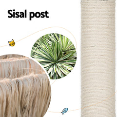 i.Pet Cat Tree Tower Scratching Post Scratcher 142cm Wood Bed Condo House