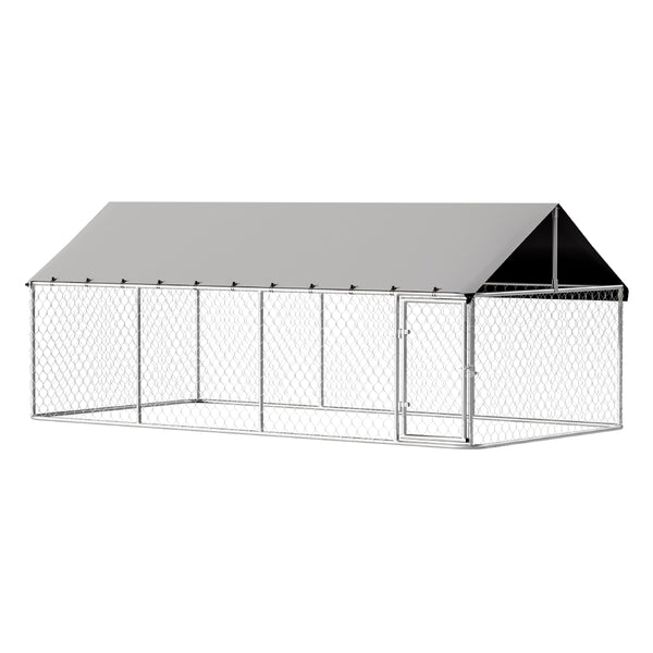 i.Pet Dog Kennel Large House XL Pet Run Cage Puppy Outdoor Enclosure 2Mx4M