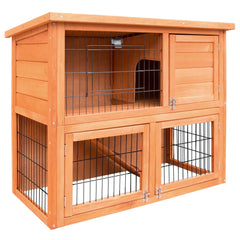 i.Pet Chicken Coop Rabbit Hutch 88cm x 40cm x 76cm Large Chicken Coop House Run Wooden Cage Outdoor