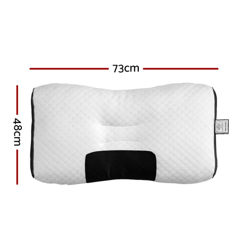Giselle Bedding Contour Pillow Ergonomic Neck Pillow 48X73CM