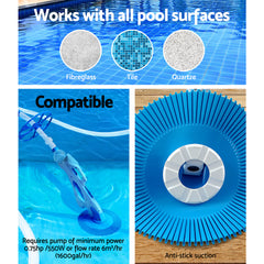 Aqua Buddy Swimming Pool Cleaner Automatic Vacuum Suction 10M Hose
