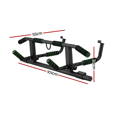 Multi-Grip Pull Up Bar Doorway Chin Up Horizontal Bar Home Gym Workout 101cm Length