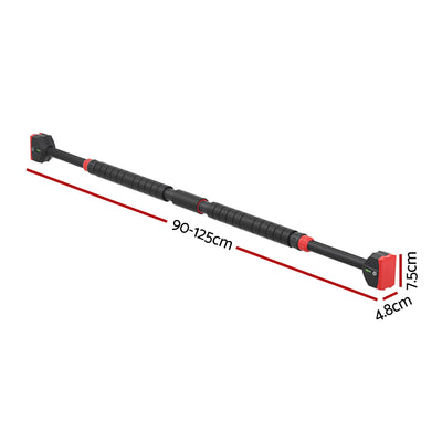 Everfit Pull Up Bar 90CM-125CM Doorway Chin Up Horizontal Bar Gym
