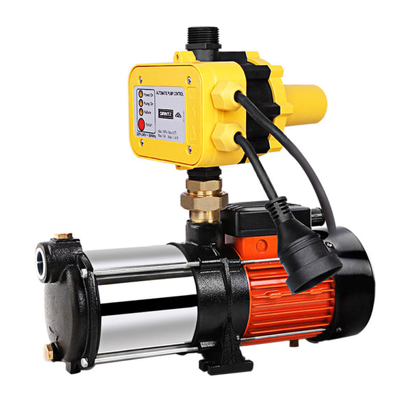 Giantz Garden Water Pump High Pressure 1800W 5-Stage Tank Irrigation Yellow