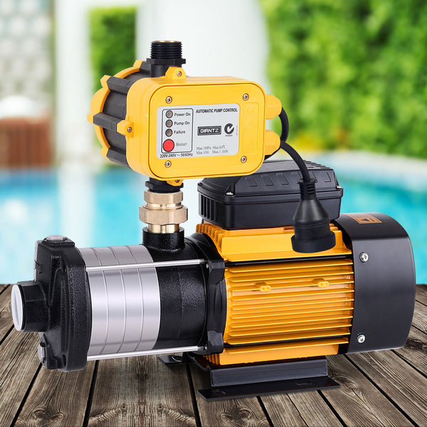 Giantz Garden Water Pump High Pressure 2000W Max. 5-Stage Tank Irrigation Yellow