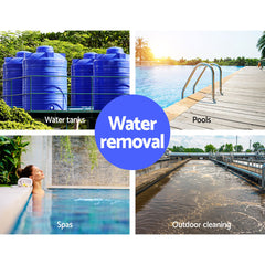 Giantz 1800W Max. Submersible Dirty Water Pump Bore Tank Well Steel Automatic